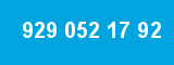 929 052 17 92 929 052 17 92